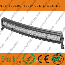 Barre lumineuse incurvée de la série CREE-U à LED 180W, barre lumineuse étanche à LED 60PCS * 3W hors route
